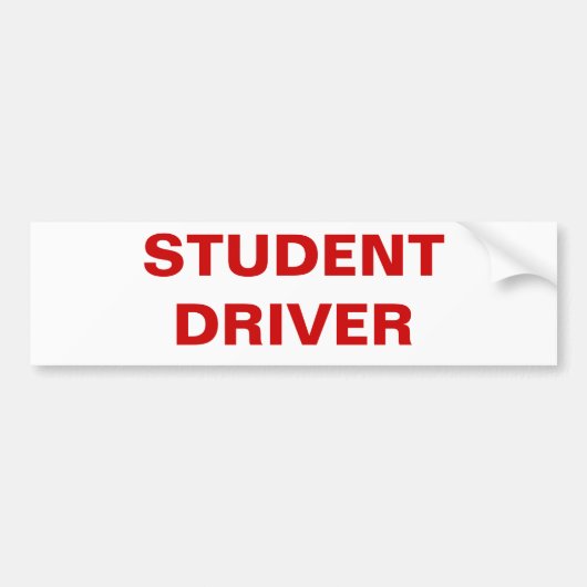 LEERLING BESTUURDER BUMPERSTICKER (Voorkant)