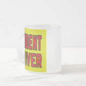 Leerling bestuurder matglas koffiemok (Voorkant links)