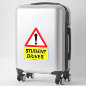 Leerling-bestuurder met Stopbord Auto Sticker (Koffer)