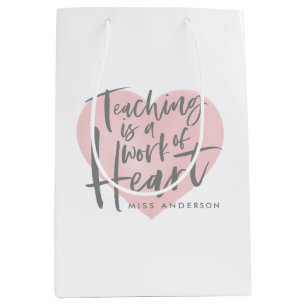 Leerling cadeauhart medium cadeauzakje