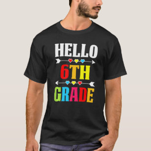 Leerling Hallo zesde klas terug naar school T-shirt