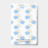 Leerling Homeschoting School Mam ID Rainbow  Badge (Achterkant)