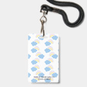 Leerling Homeschoting School Mam ID Rainbow  Badge (Achterkant met lanyard)