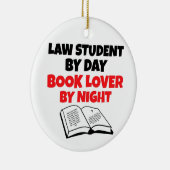 Leerling houdt van lezen keramisch ornament (Rechts)