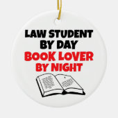 Leerling houdt van lezen keramisch ornament (Voorkant)