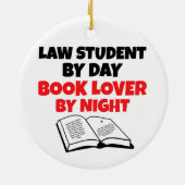 Leerling houdt van lezen keramisch ornament (Achterkant)