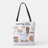 Leerling is leuk tote bag (Achterkant)