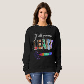 Leerling Leopard eerste dag van school Jullie gaan Trui (Voorkant volledig)