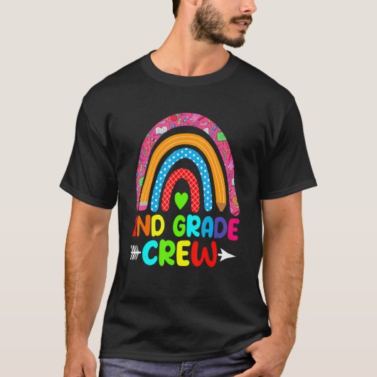 Leerling Leraar 2e klas Crew Rainbow Terug naar SC T-shirt (Voorkant)