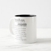 Leerling mama Definitie Tweekleurige Koffiemok (Voorkant links)