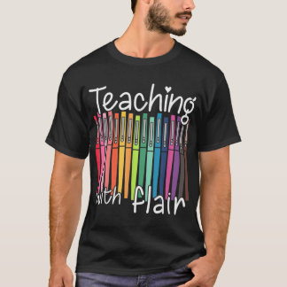 Leerling met flair Pen leraar terug naar school GI T-shirt