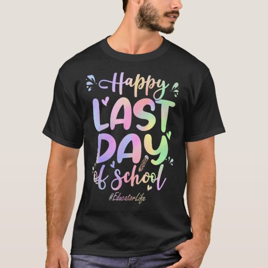 Leerling Slaapdag Lang Leren Dye T-shirt (Voorkant)