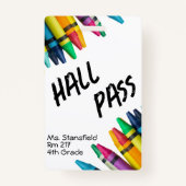 Leerling-student Crayon-klas Bathroom Hall-pas Badge (Voorkant)
