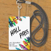 Leerling-student Crayon-klas Bathroom Hall-pas Badge