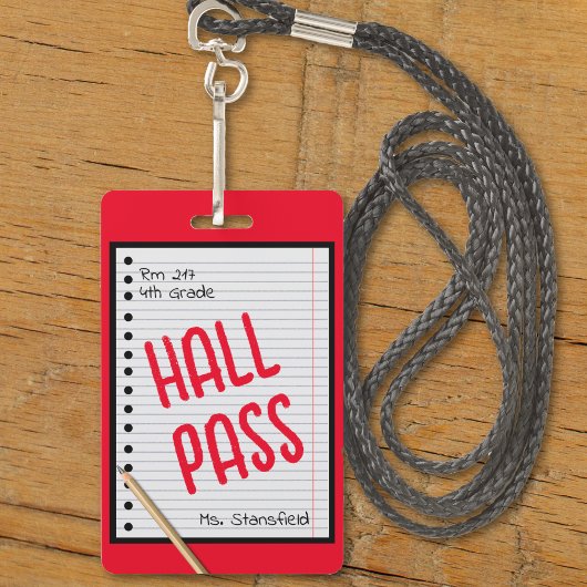 Leerling student Papier klaslokaal Bathroom Hall p Badge