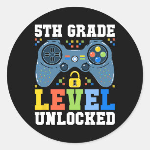 Leerling vrijgespeeld op niveau 5e klas eerste sch ronde sticker