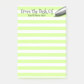 Leerlingbureau naam groene post-it® notes (Voorkant)