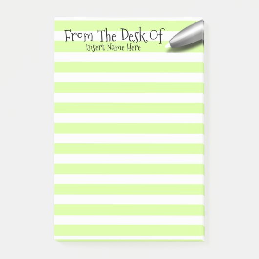 Leerlingbureau naam groene post-it® notes (Voorkant)