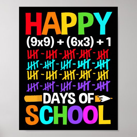 Leerlingen 100 dagen naar school poster (Voorkant)