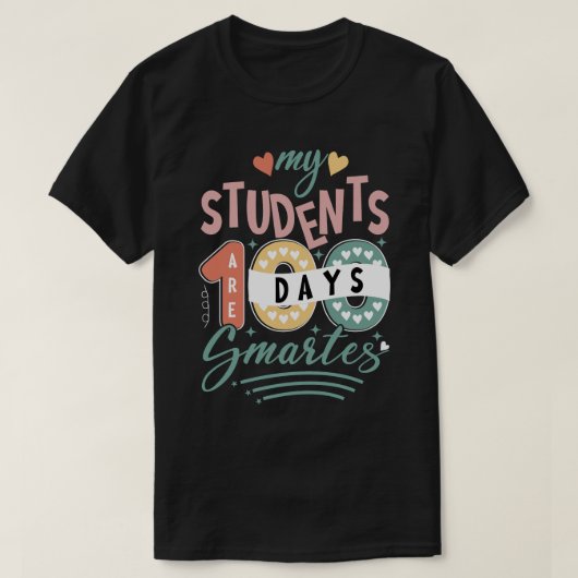 Leerlingen 100 dagen slimmer t-shirt (Design voorkant)