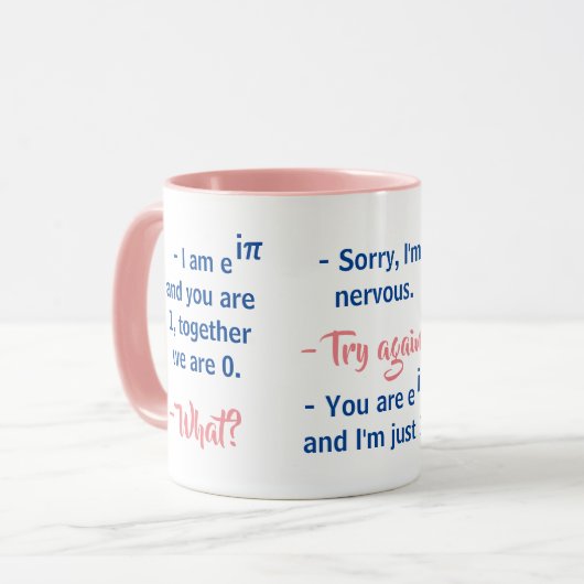 Leerlingen in wiskunde - Funny Mug Mok (Voorkant links)