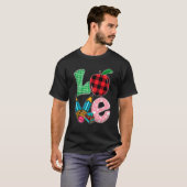 Leerlingen liefdesleraar potlood Leerleraar T-shirt (Voorkant volledig)