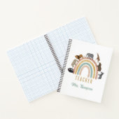 Leerlingen regenboogdieren Oerwoud leraar Notitieboek (Binnen)