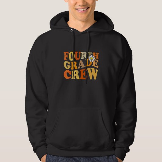 Leerlingen van Fourth Grade Crew terug naar school Hoodie (Voorkant)