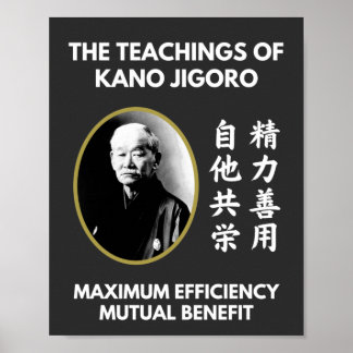 Leerlingen van Jigoro Kano Japans Judo Poster