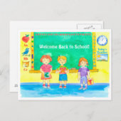 Leerlingen welkom terug op school briefkaart (Voorkant / Achterkant)