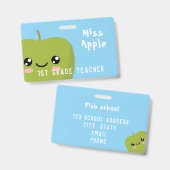 Leerlingenbadge Badge (Voor- en achterkant)