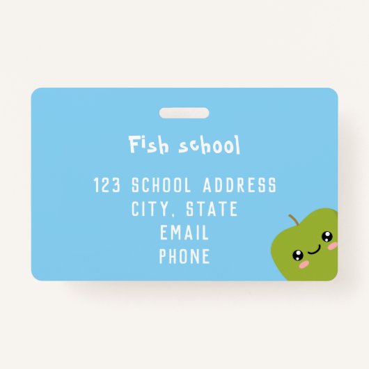 Leerlingenbadge Badge (Achterkant)