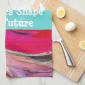 Leerlingenbeker Vivid Swirled Tie Dye Theedoek (Quarter Fold)