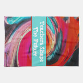 Leerlingenbeker Vivid Swirled Tie Dye Theedoek (Horizontaal)