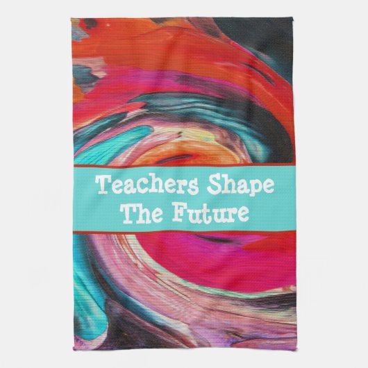 Leerlingenbeker Vivid Swirled Tie Dye Theedoek (Verticaal)