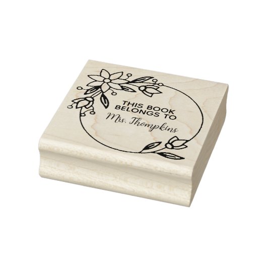 Leerlingenboek behoort tot het naamboek rubberstempel (Stempel)