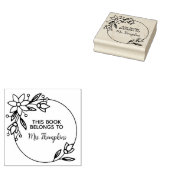 Leerlingenboek behoort tot het naamboek rubberstempel (Gestempeld)