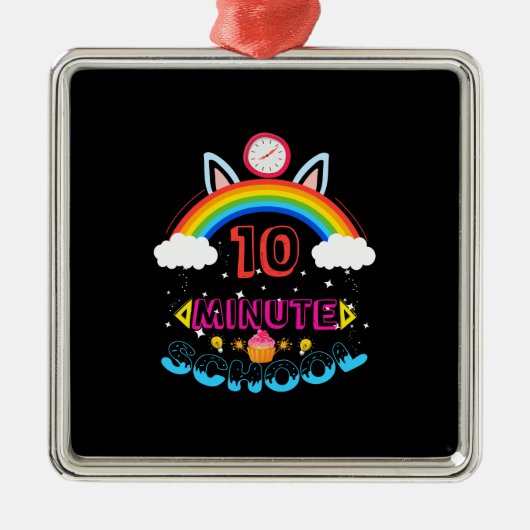 Leerlingencadeau | 10 Minuut-school Metalen Ornament (Voorkant)