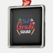 Leerlingencadeau | 3e rang metalen ornament (Links)