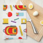 Leerlingencadeau | Apple Terug naar school Theedoek (Quarter Fold)