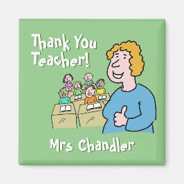Leerlingencadeau. Dank u voor een Vrouw leraar Magneet