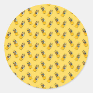 Leerlingencadeau De beste leraar demonstreert Ronde Sticker