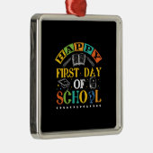 Leerlingencadeau | Fijne eerste schooldag Metalen Ornament (Rechts)