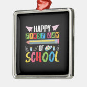 Leerlingencadeau | Fijne eerste schooldag Metalen Ornament (Links)