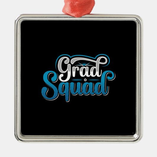 Leerlingencadeau | Glad Squad Metalen Ornament (Voorkant)