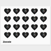 Leerlingencadeau | Koffie-maskerkoppeling Herhalin Hart Sticker (Vel)
