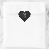 Leerlingencadeau | Koffie-maskerkoppeling Herhalin Hart Sticker (Tas)
