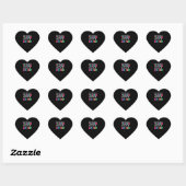 Leerlingencadeau |Leraar en hond Hart Sticker (Vel)