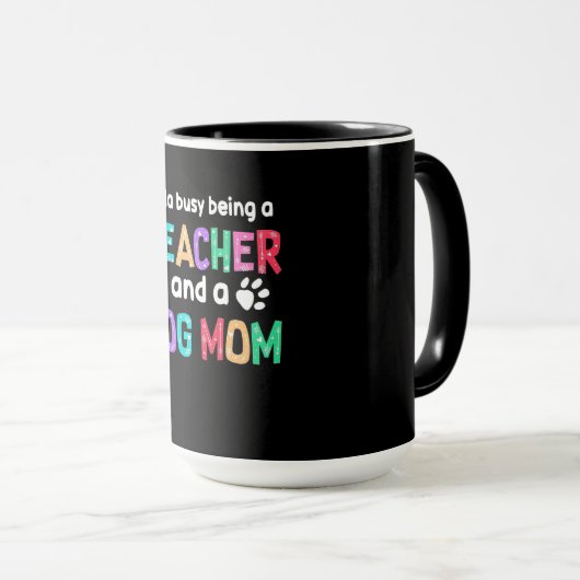 Leerlingencadeau |Leraar en hond Mok (Voorkant rechts)