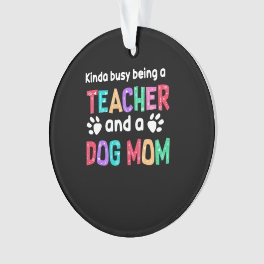 Leerlingencadeau |Leraar en hond Ornament (voorkant)